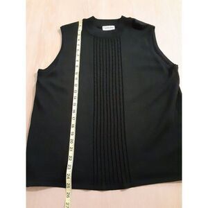 COUNTRY STORE Womens Size XL Black Sleeveless Mock Sweater Top